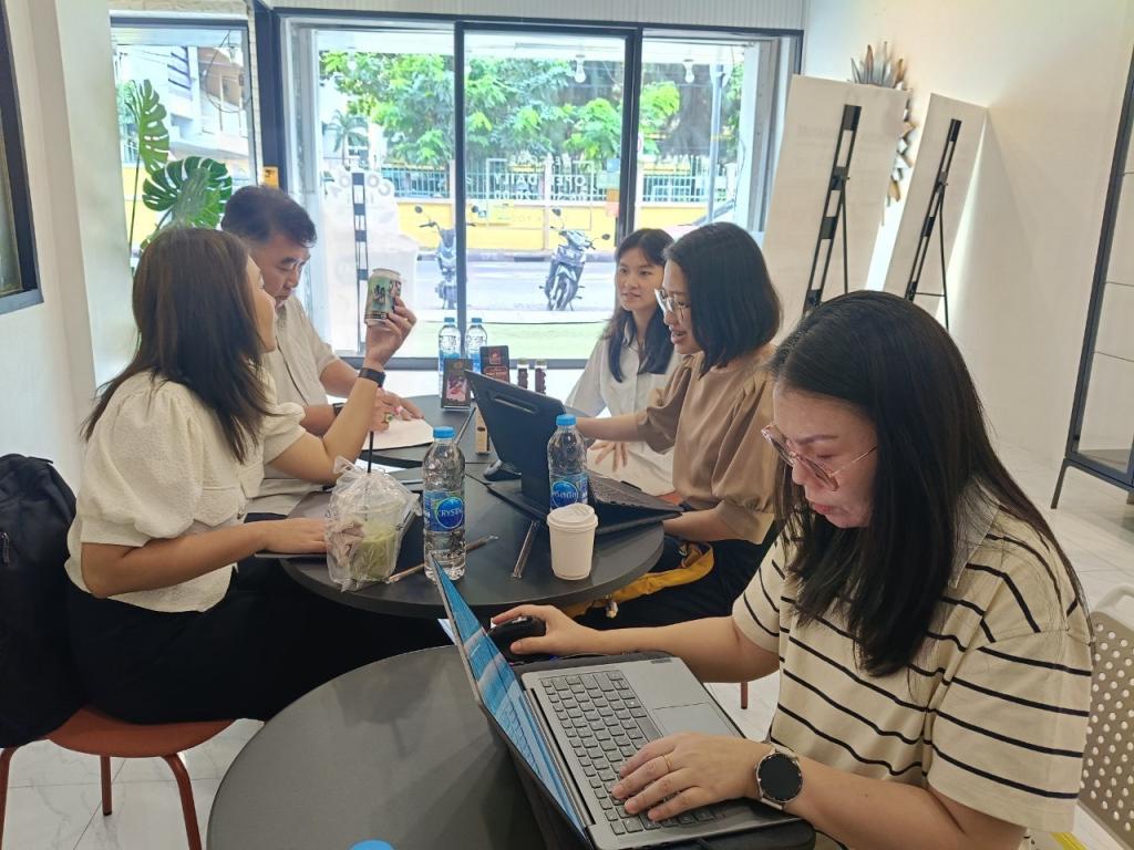 กองพัฒนาเกษตรอุตสาหกรรม ติดตามการตรวจประเมินสังเคราะห์ธุรกิจ ครั้งที่ 1 ณ อาฟเตอร์ช็อก ช็อกโกแลต เขตห้วยขวาง กรุงเทพมหานคร